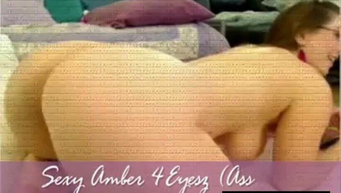 Le Show Webcam D'Amber Avec Vue Sur Son Gros Cul